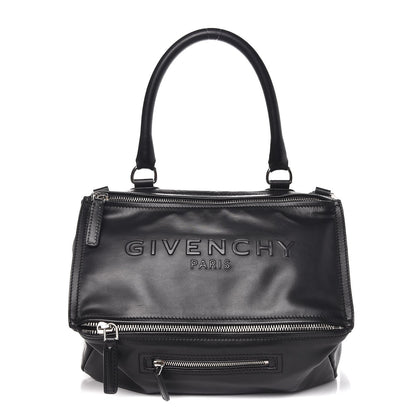 Givenchy Calfskin Logo Embossed Medium Pandora Black 1 of 8