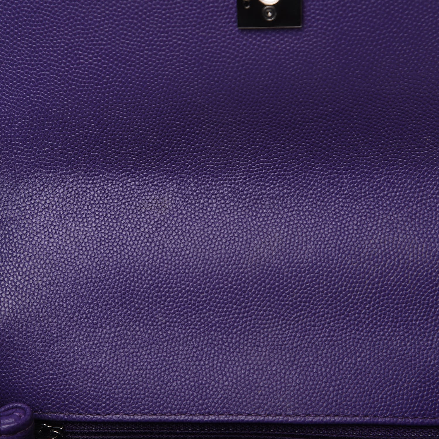 Chanel Caviar Chevron Quilted Mini Coco Handle Flap Purple 11 of 11
