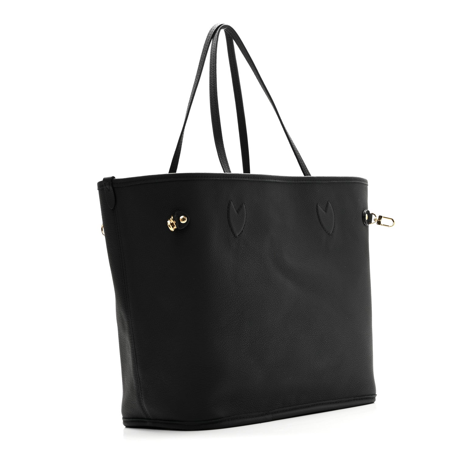 Louis Vuitton Monogram Calfskin Neo Neverfull Inside Out MM Black 5 of 16