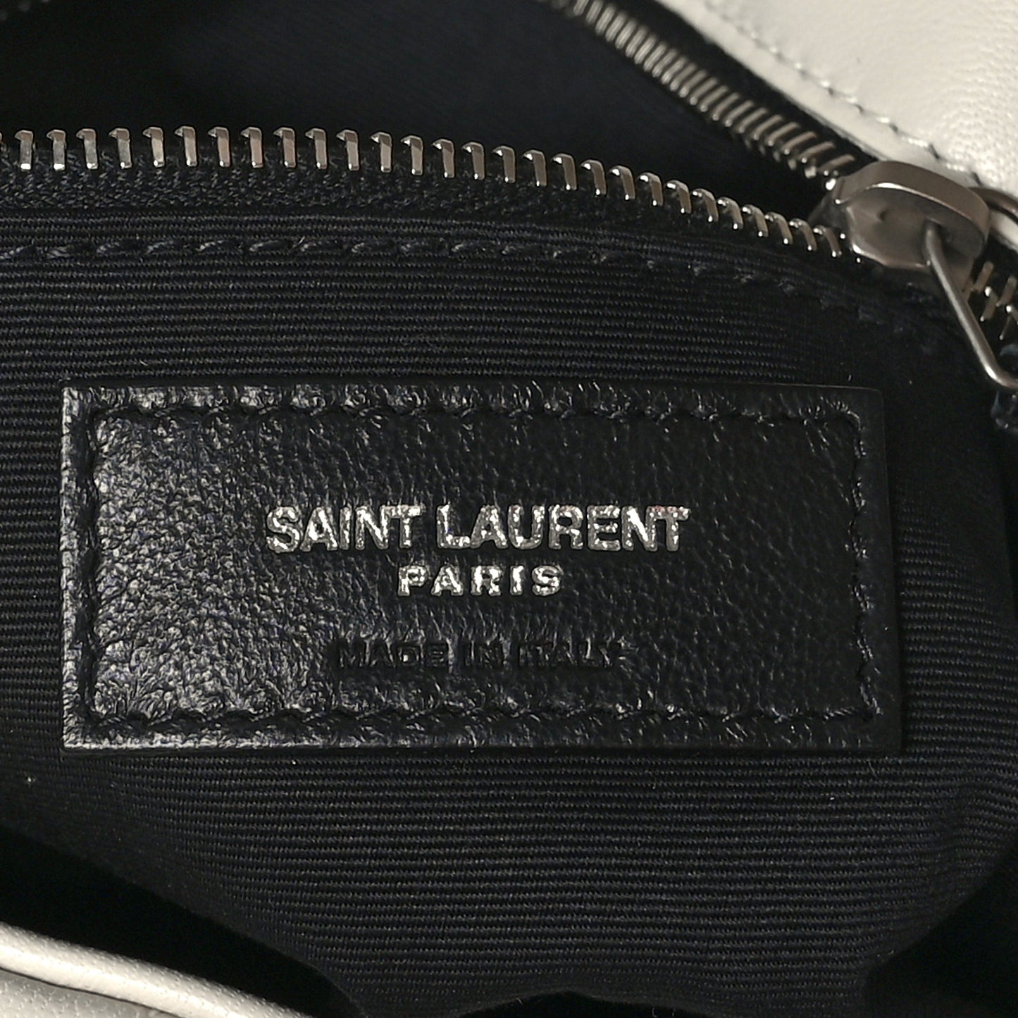 Lambskin Quilted Small Loulou Puffer Monogram Chain Satchel Blanc Vintage