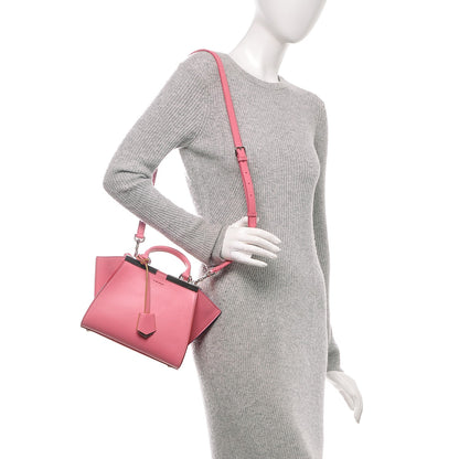Fendi Vitello Dolce Mini 3jours Tote Pink 2 of 7