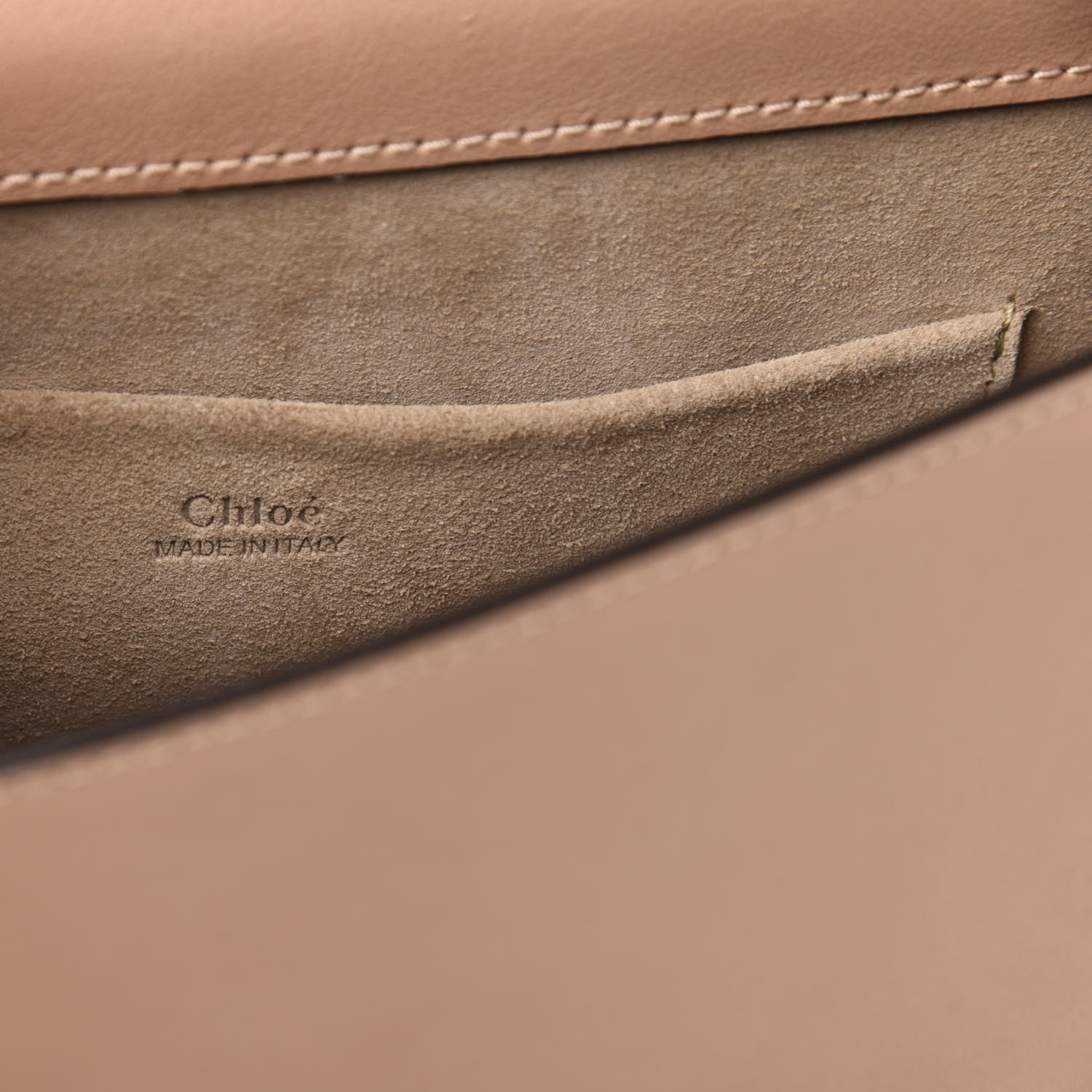 Chloe Calfskin Suede Medium Nile Bracelet Bag Biscotti Beige 6 of 14