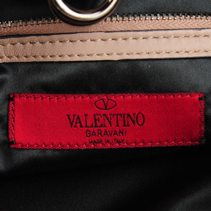 Valentino Garavani Silk Rosier Small Tote Pink Red 6 of 8