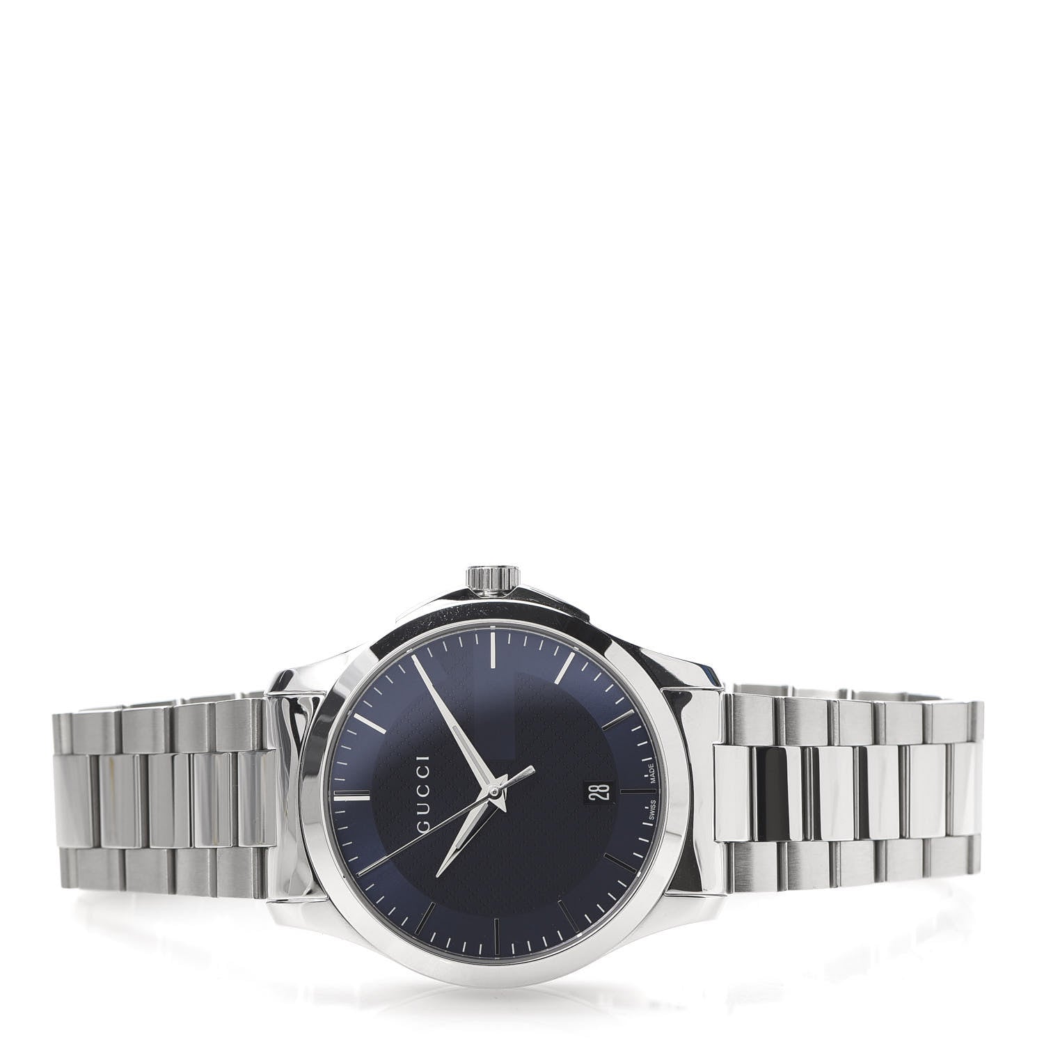 Gucci Stainless Steel 38mm G-Timeless Quartz Watch Navy 3 of 7