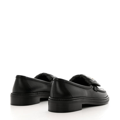 Chanel Lambskin Quilted CC Turnlock Loafers 36.5 Black 3 of 9