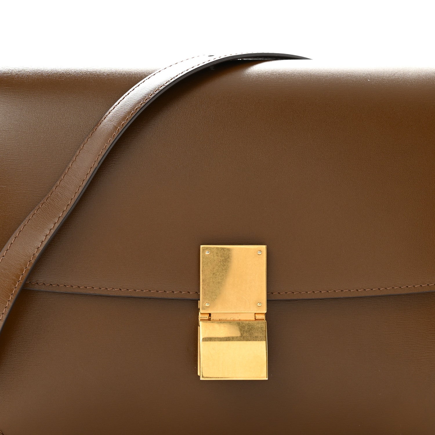 Celine Box Calfskin Medium Classic Box Flap Bag Camel 8 of 11