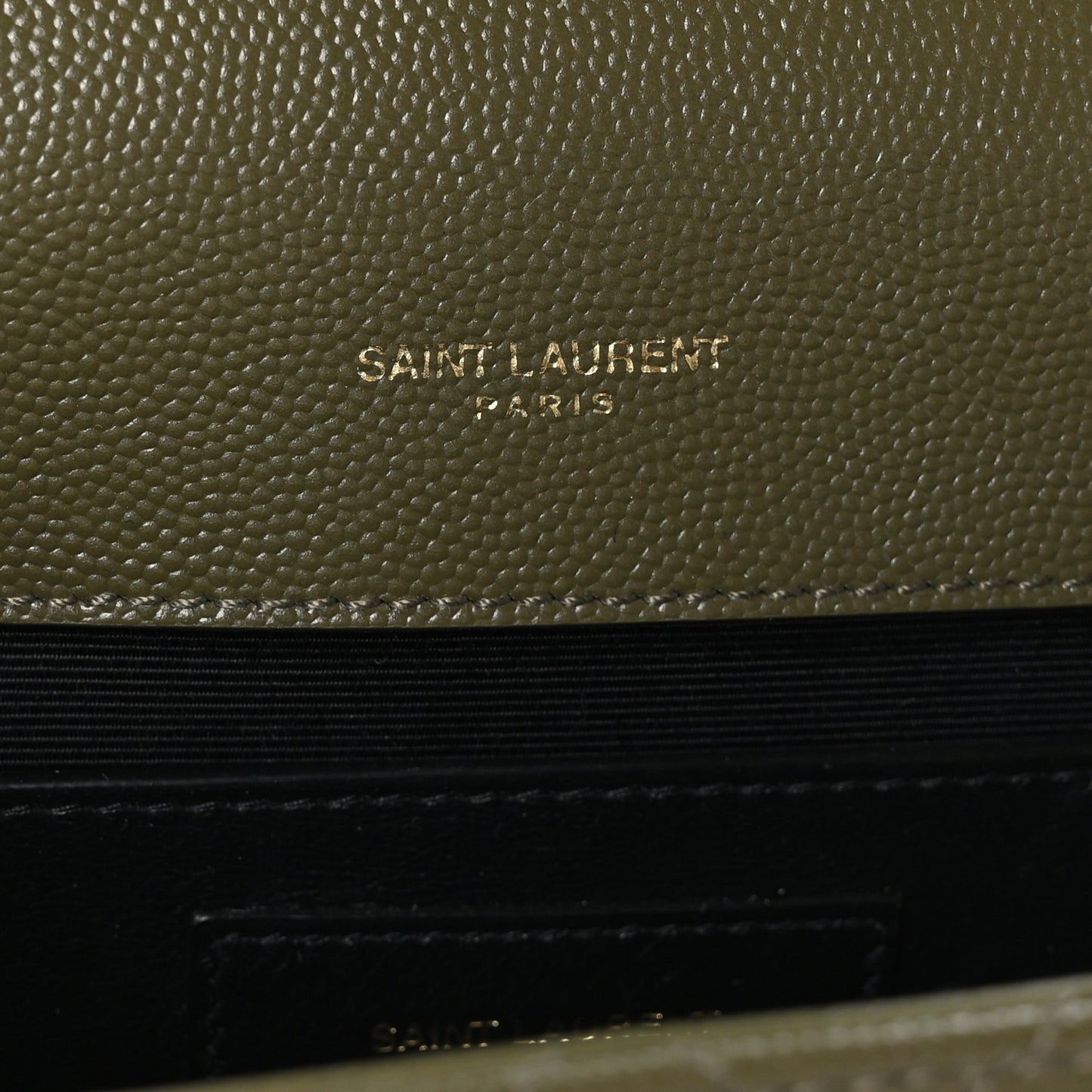 Grain De Poudre Textured Mixed Matelasse Medium Triquilt Monogram Satchel Vert Fonce