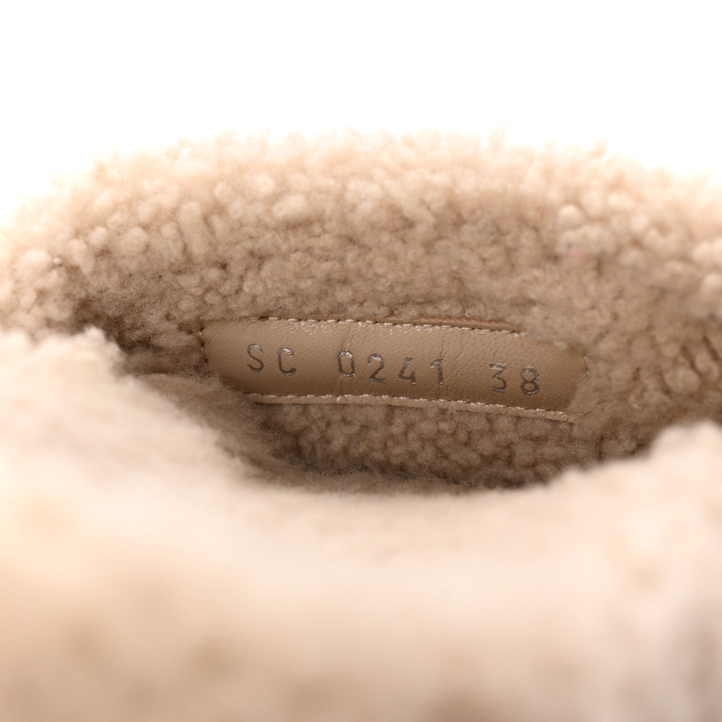 Shearling Paseo Flat Comfort Mule 38 Beige