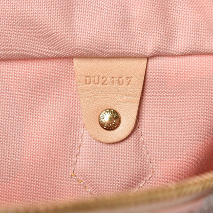Louis Vuitton Damier Azur Tahitienne Speedy Bandouliere 30 Rose Ballerine 7 of 19