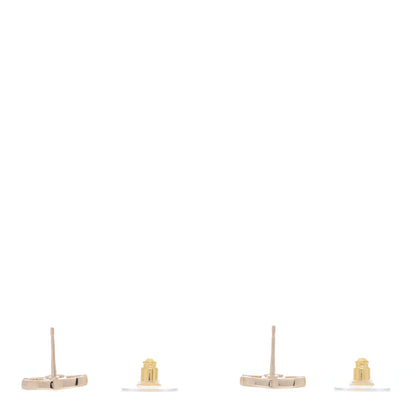 Chanel Crystal CC Earrings Gold 3 of 4