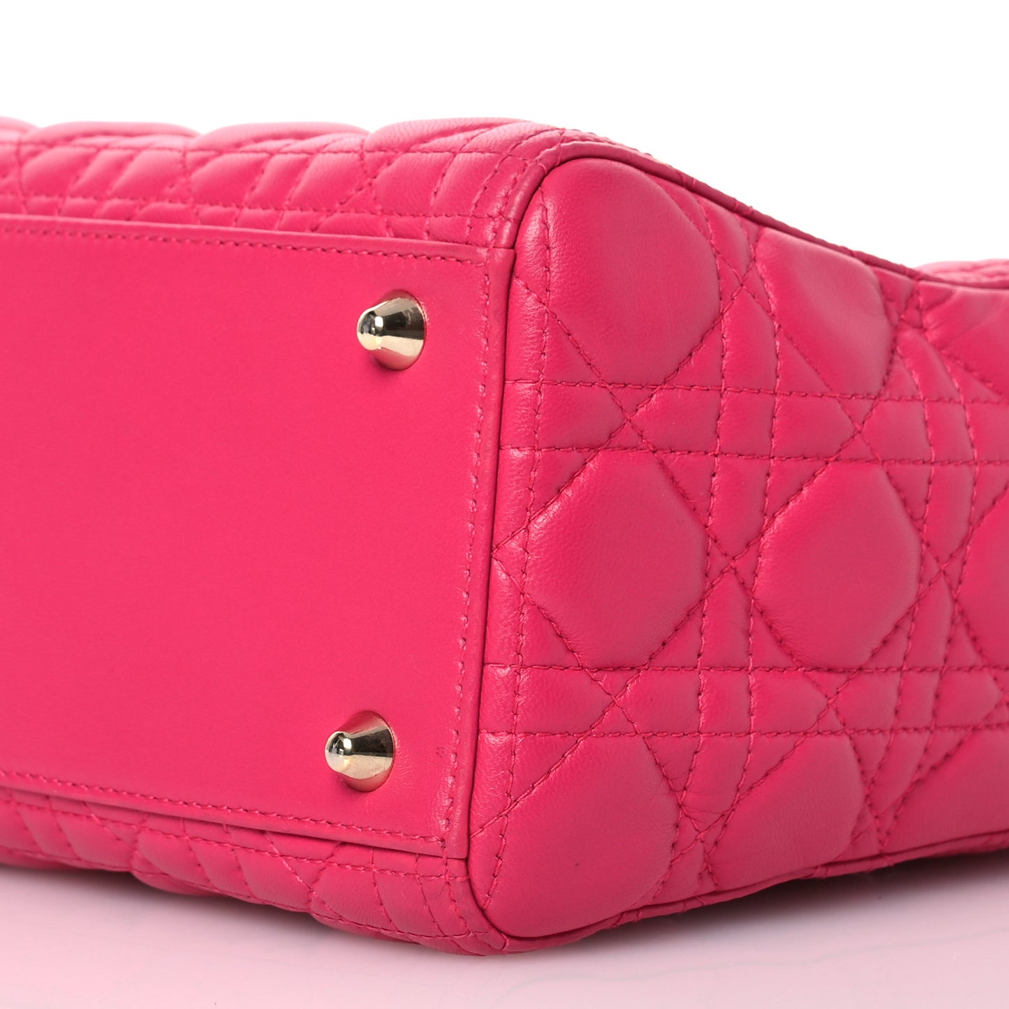 Lambskin Cannage Large Lady Dior Pink