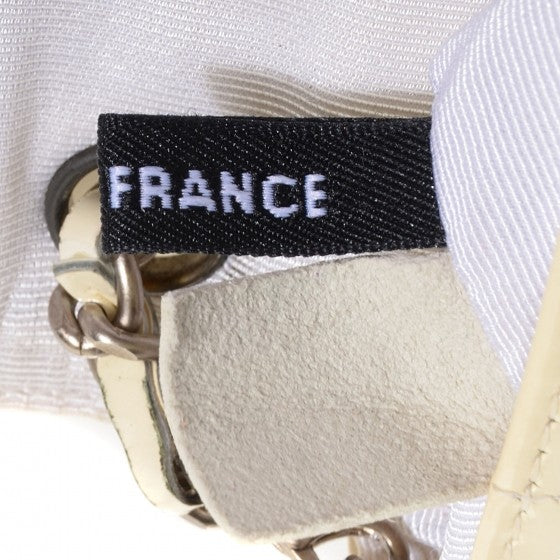 Chanel Patent Square Quilt Mini Flap Belt Bag White 9 of 9