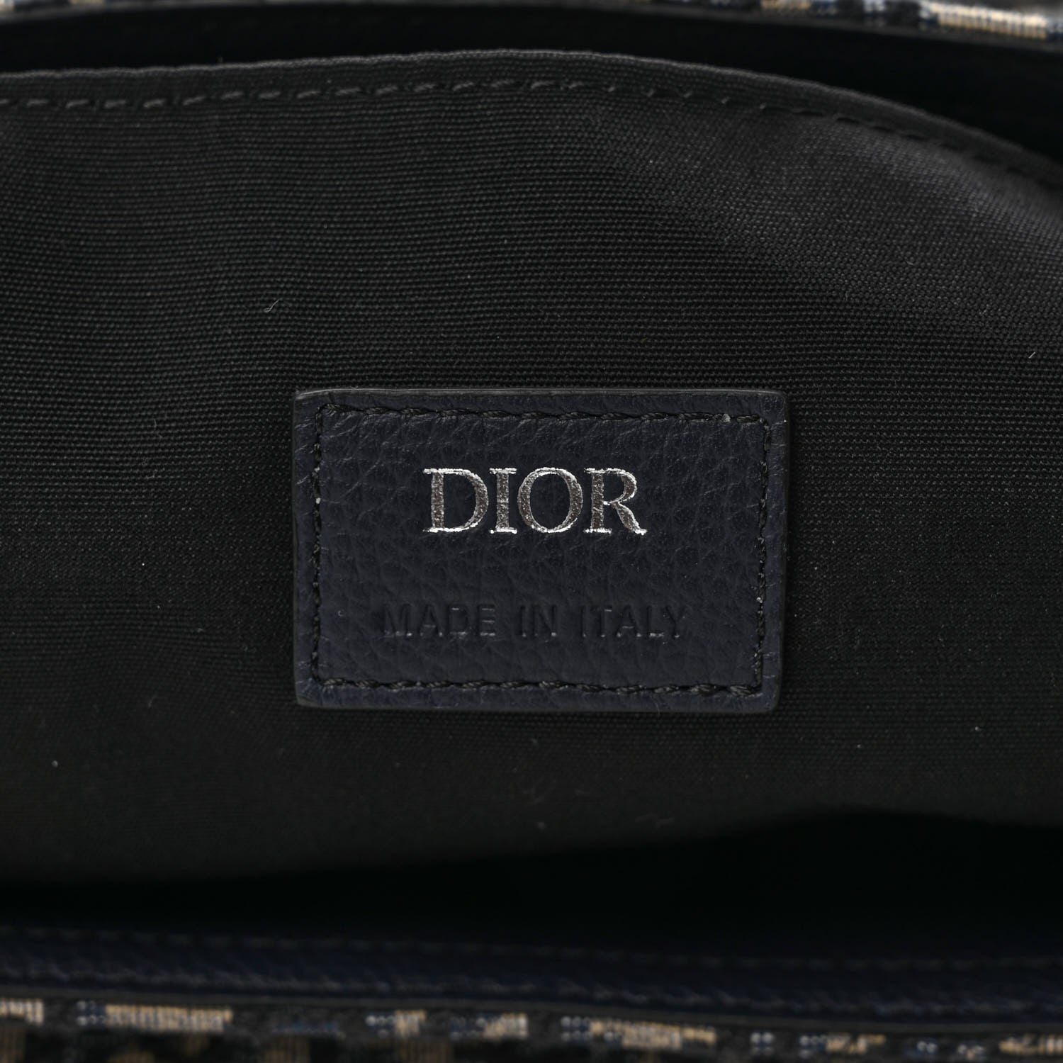 Christian Dior Oblique Soft Saddle Bag Beige Black 6 of 8