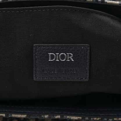 Christian Dior Oblique Soft Saddle Bag Beige Black 6 of 8