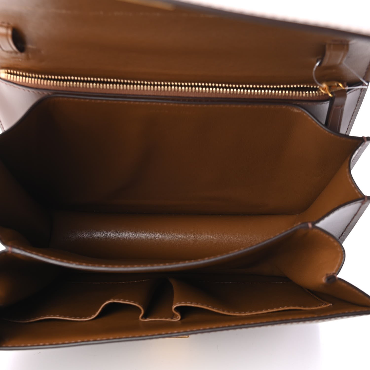 Celine Box Calfskin Medium Classic Box Flap Bag Camel 4 of 4