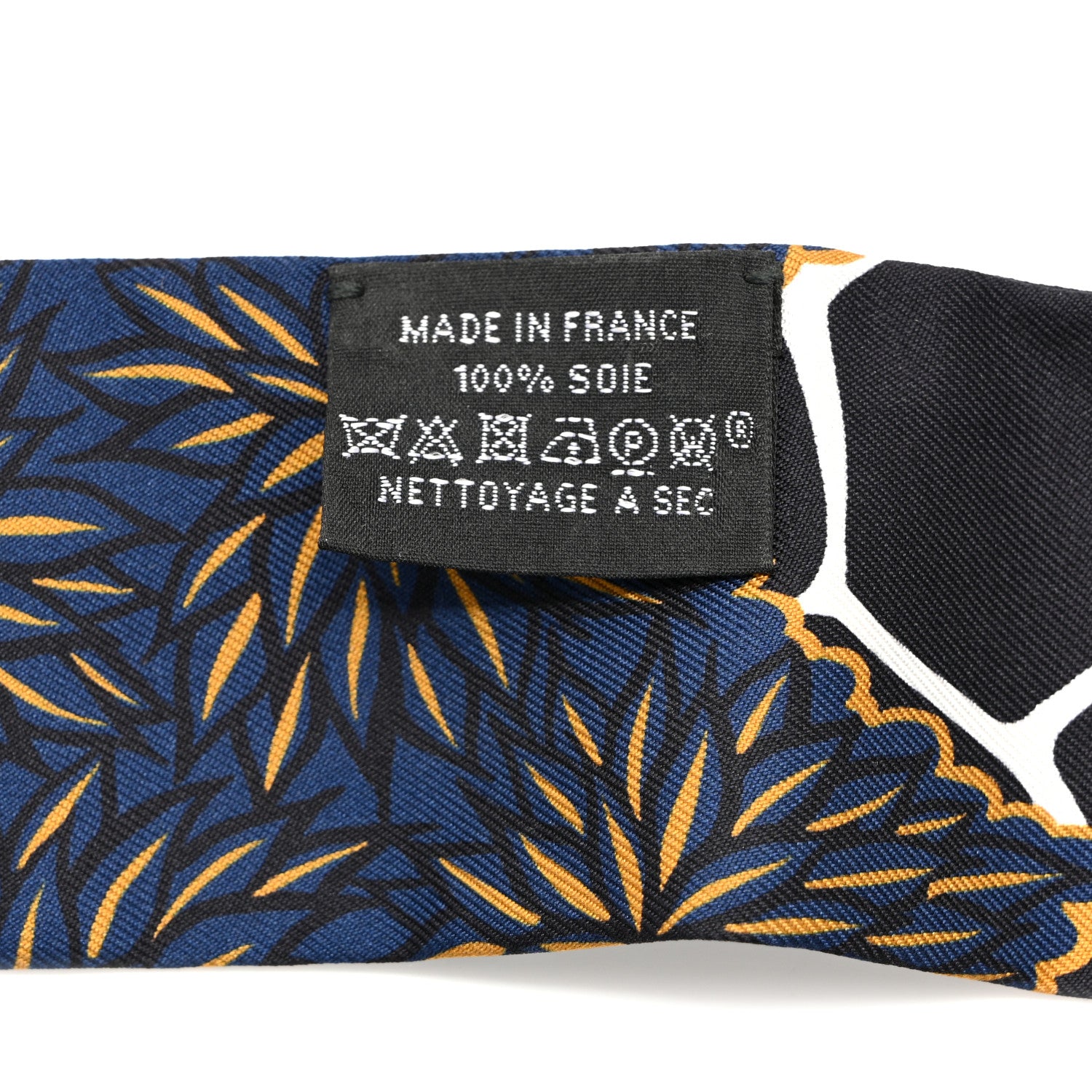 Hermes Silk The Three Graces Twilly Black Gold Taupe 3 of 4