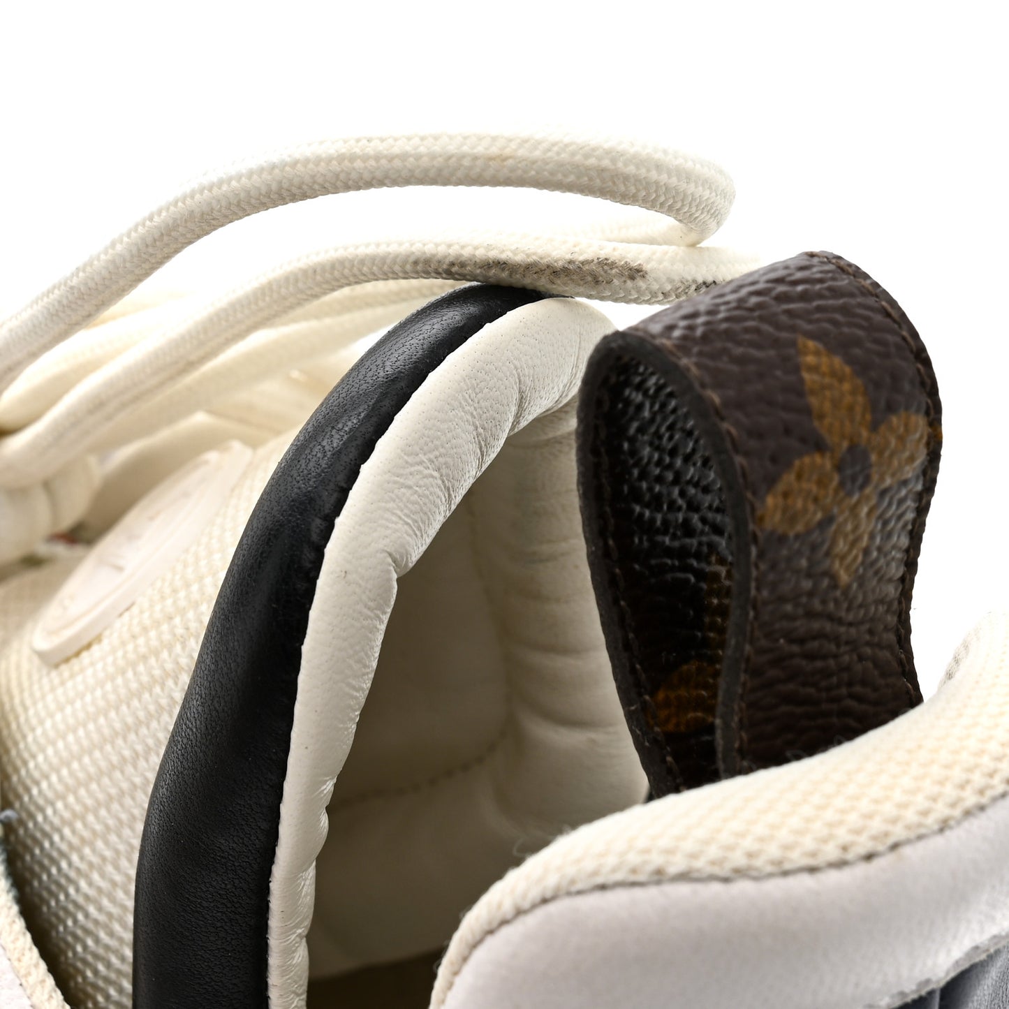Calfskin Technical Nylon LV Archlight Sneaker 38.5 White Orange