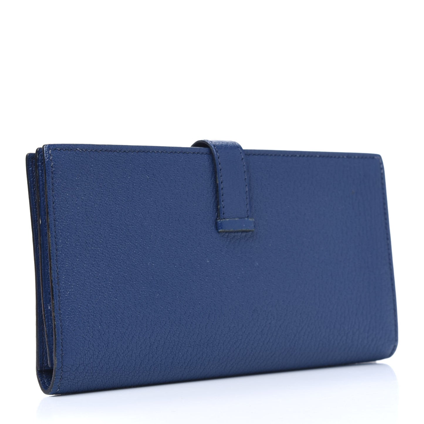 Chevre Mysore Bearn Gusset Wallet Bleu Saphir