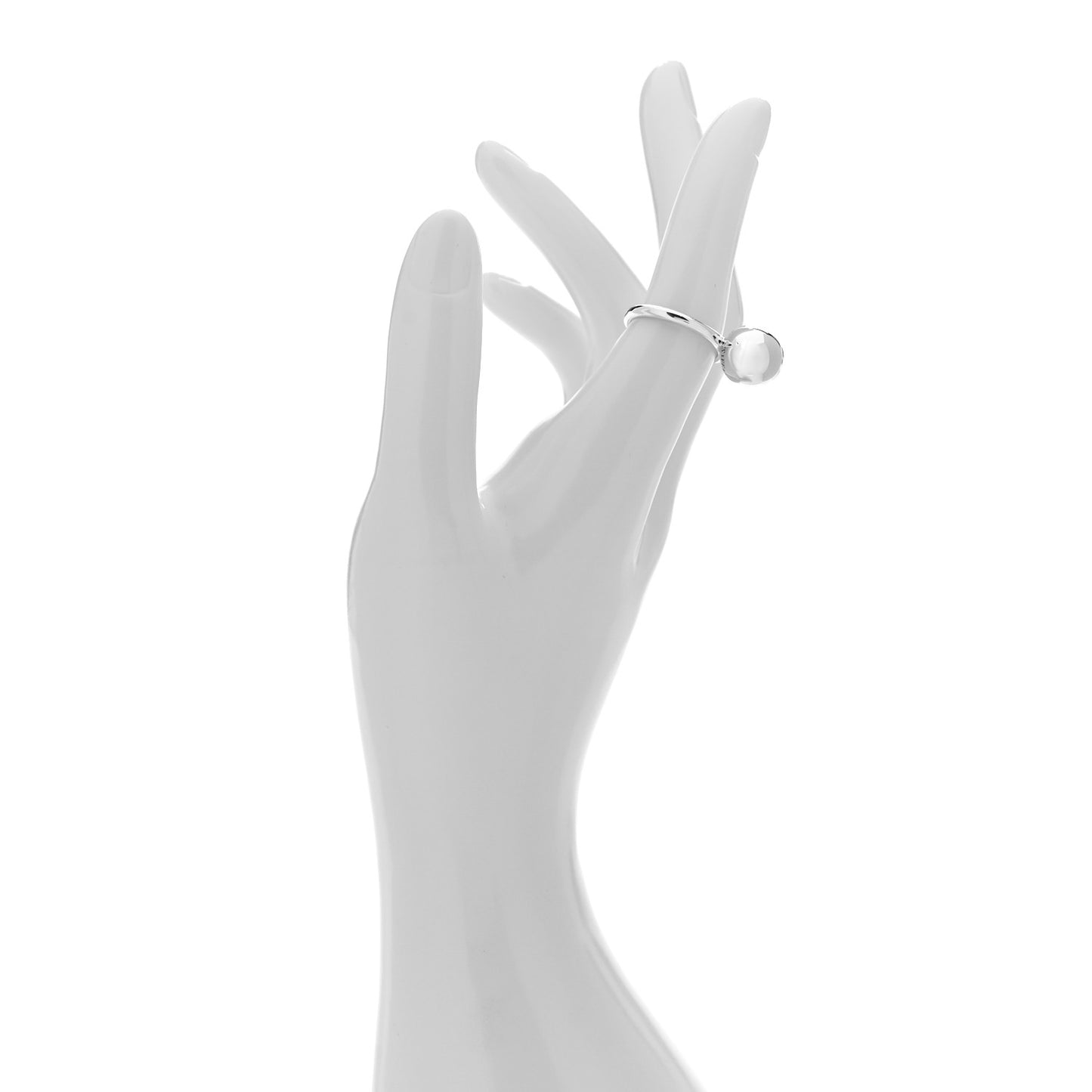 Sterling Silver 12mm HardWear Ball Ring 53 6.5