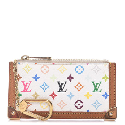 Louis Vuitton Monogram Multicolor Key Pouch White 1 of 12