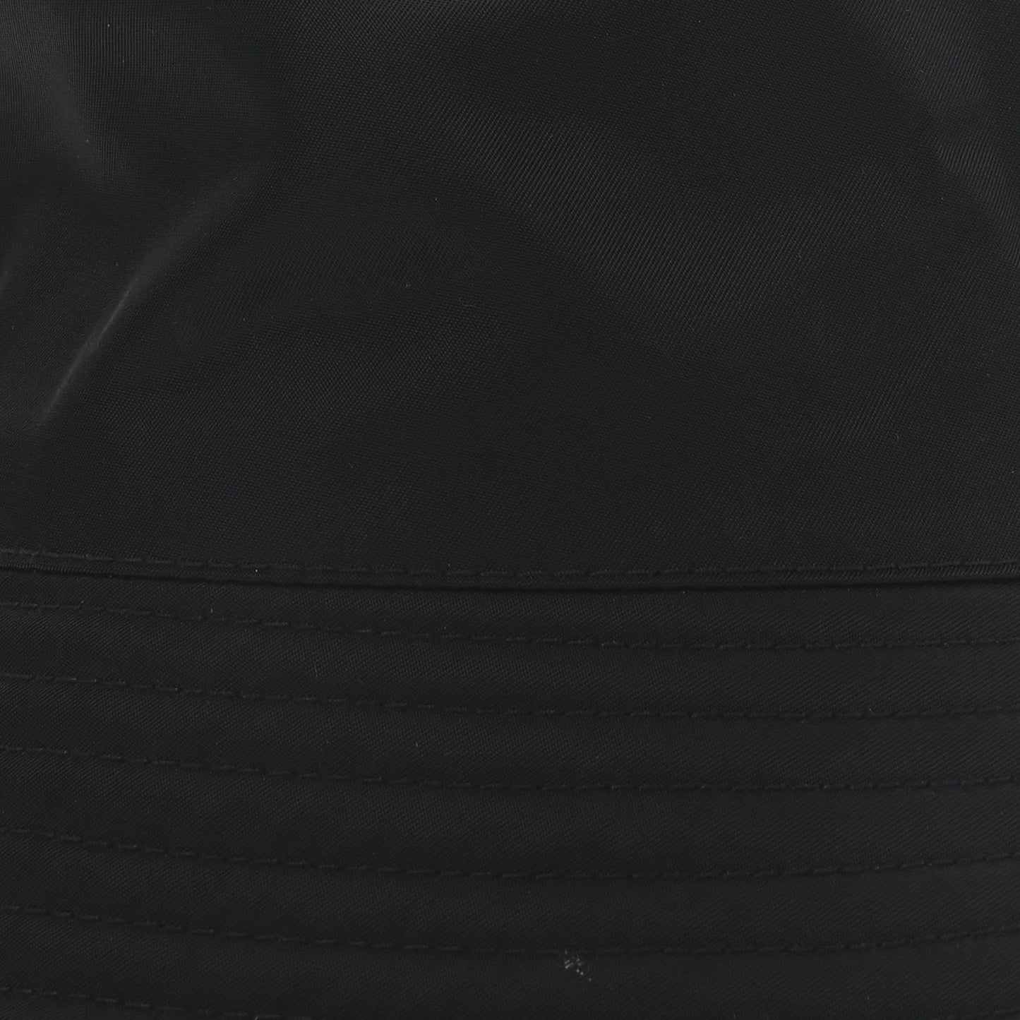 Re-Nylon Metal Triangle Logo Womens Bucket Hat XL Black