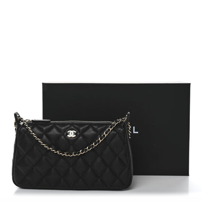 Chanel Caviar Quilted Purse With Chain Black 11 of 11