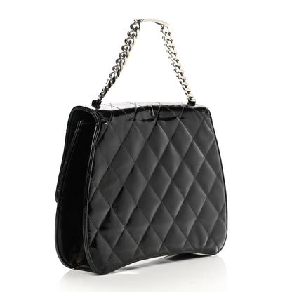 Chanel Glazed Calfskin Quilted Coco ID Chain Bag Black 3 of 15