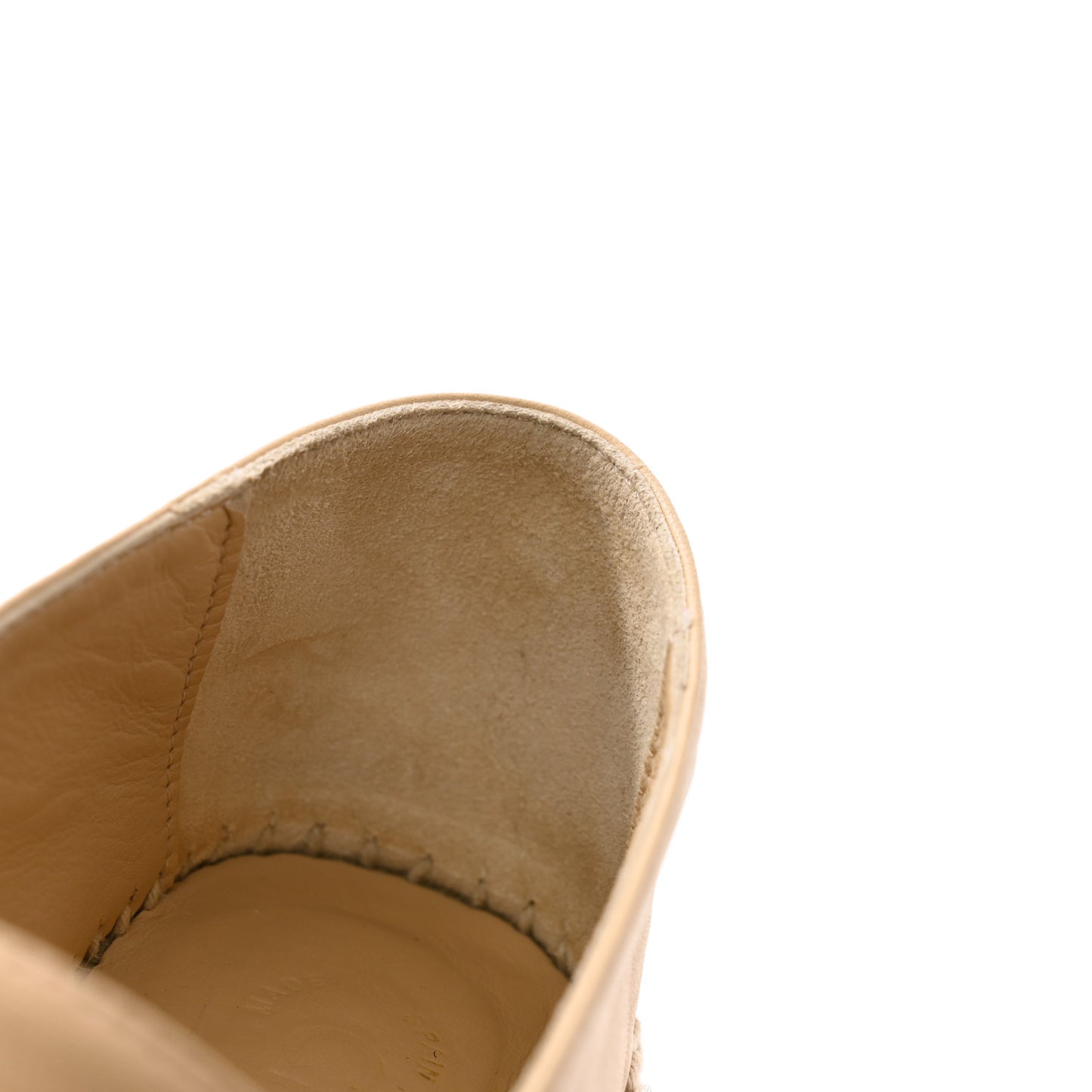 Lambskin CC Espadrilles 35 Beige Black