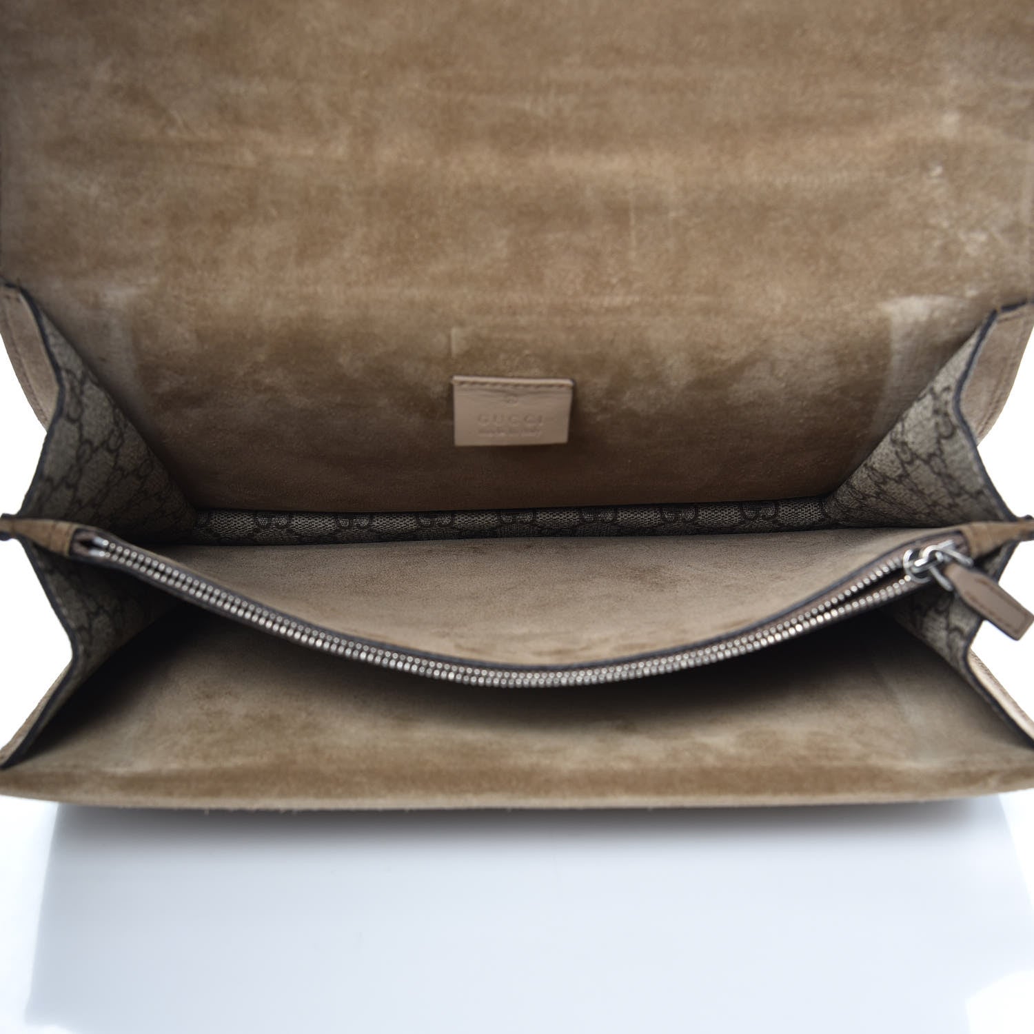 Gucci GG Supreme Monogram Bee Embroidered Medium Dionysus Shoulder Bag Taupe 5 of 13