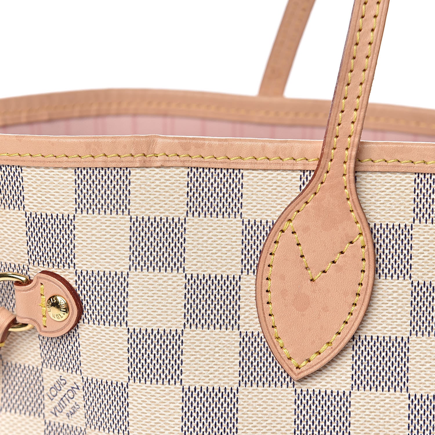 Louis Vuitton Damier Azur Neo Neverfull MM Rose Ballerine 12 of 18