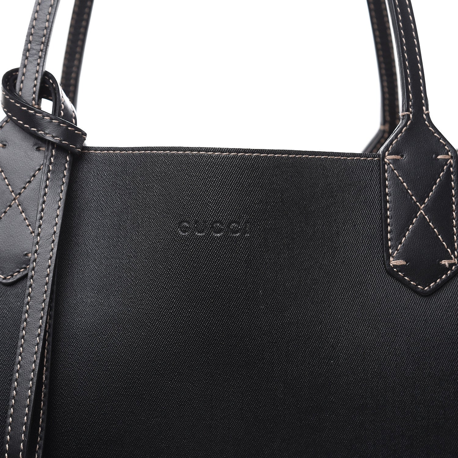 Gucci GG Supreme Monogram Large Reversible Tote Beige Black 18 of 20