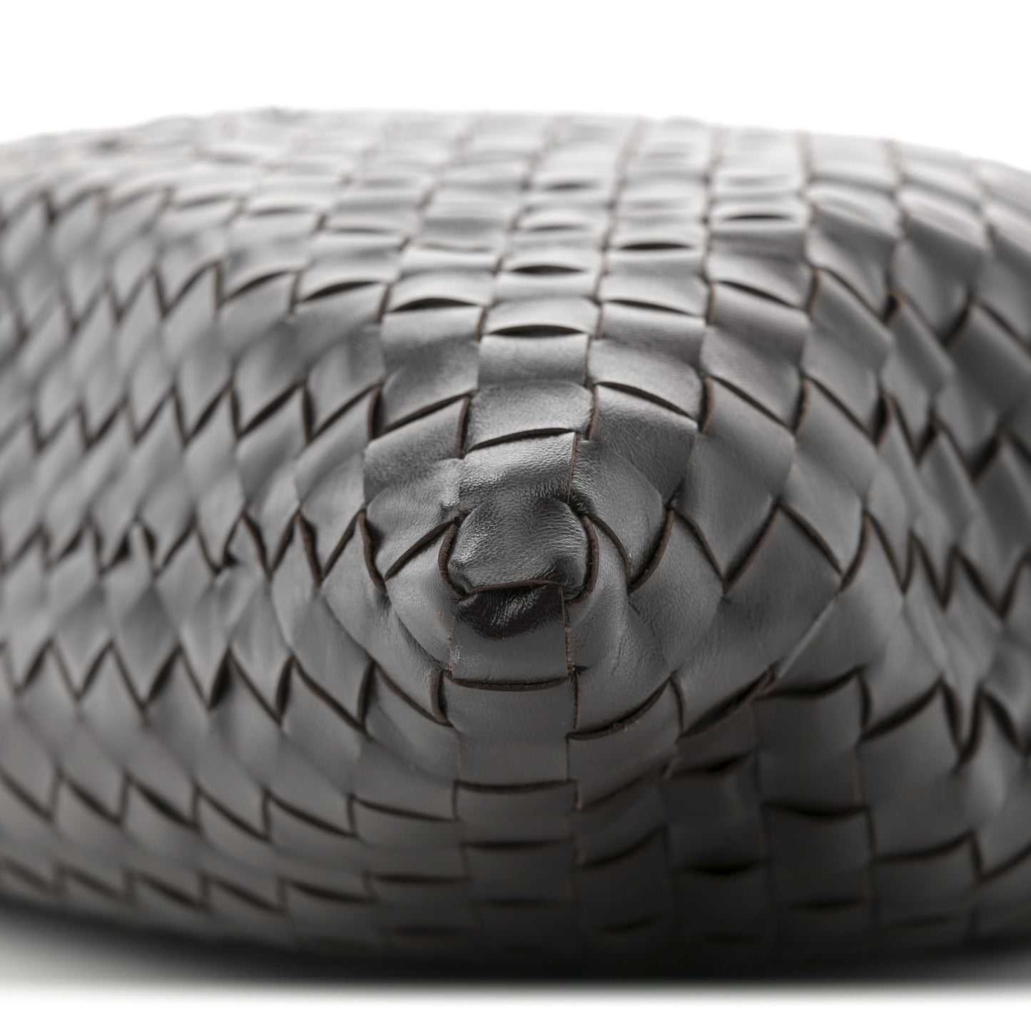 Calfskin Intrecciato Large Hop Ebano