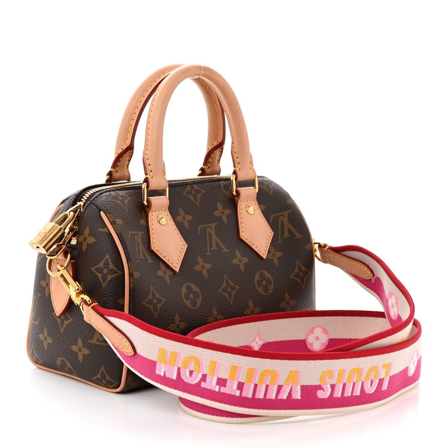 Louis Vuitton Monogram Speedy Bandouliere 20 Fuchsia 3 of 9