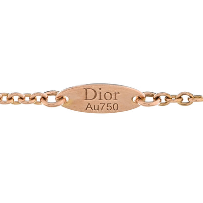 Christian Dior 18K Rose Gold Diamond Pink Opal Rose Des Vents Necklace 4 of 4