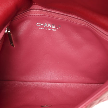 Chanel Caviar Quilted Flap Clutch Red 5 of 9