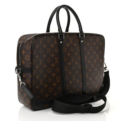 Louis Vuitton Monogram Macassar Porte-Documents Voyage GM 3 of 13