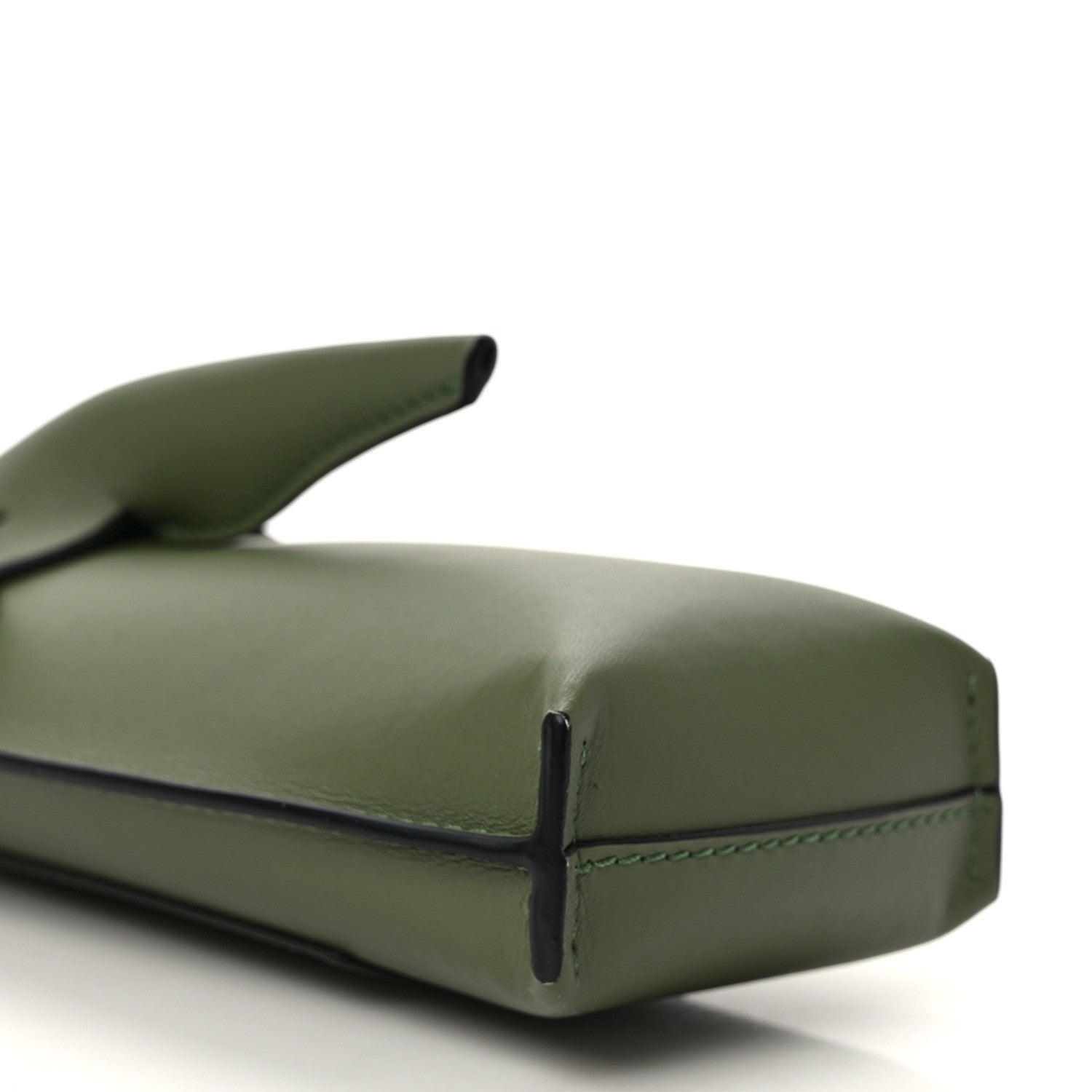 Loewe Calfskin Elephant Pouch Crossbody Bag Avocado 7 of 9