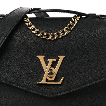 Louis Vuitton Grained Calfskin Lockme Oxford Black 7 of 12