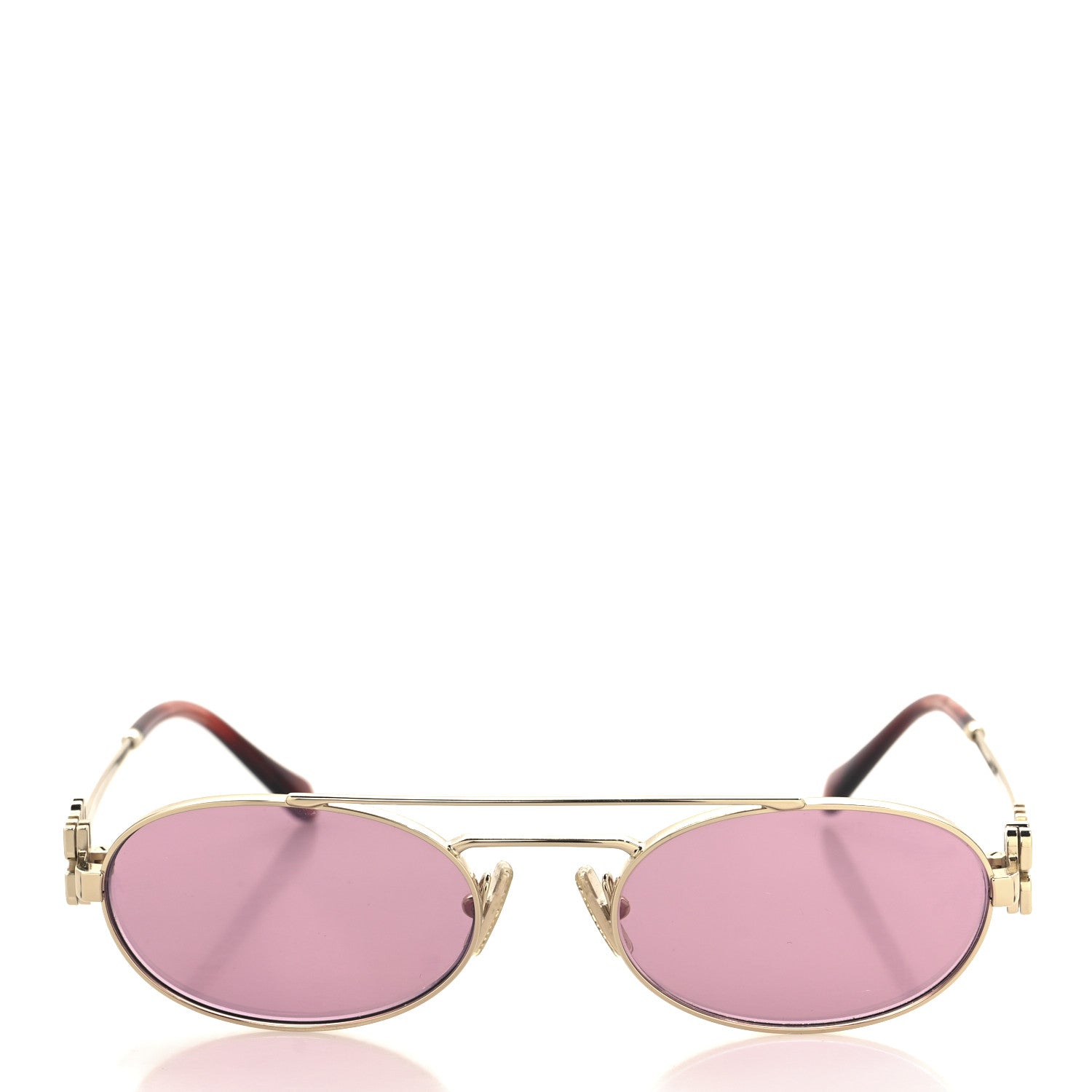 Miu Miu Metal Logo Sunglasses SMU54Z Amaranth 2 of 7