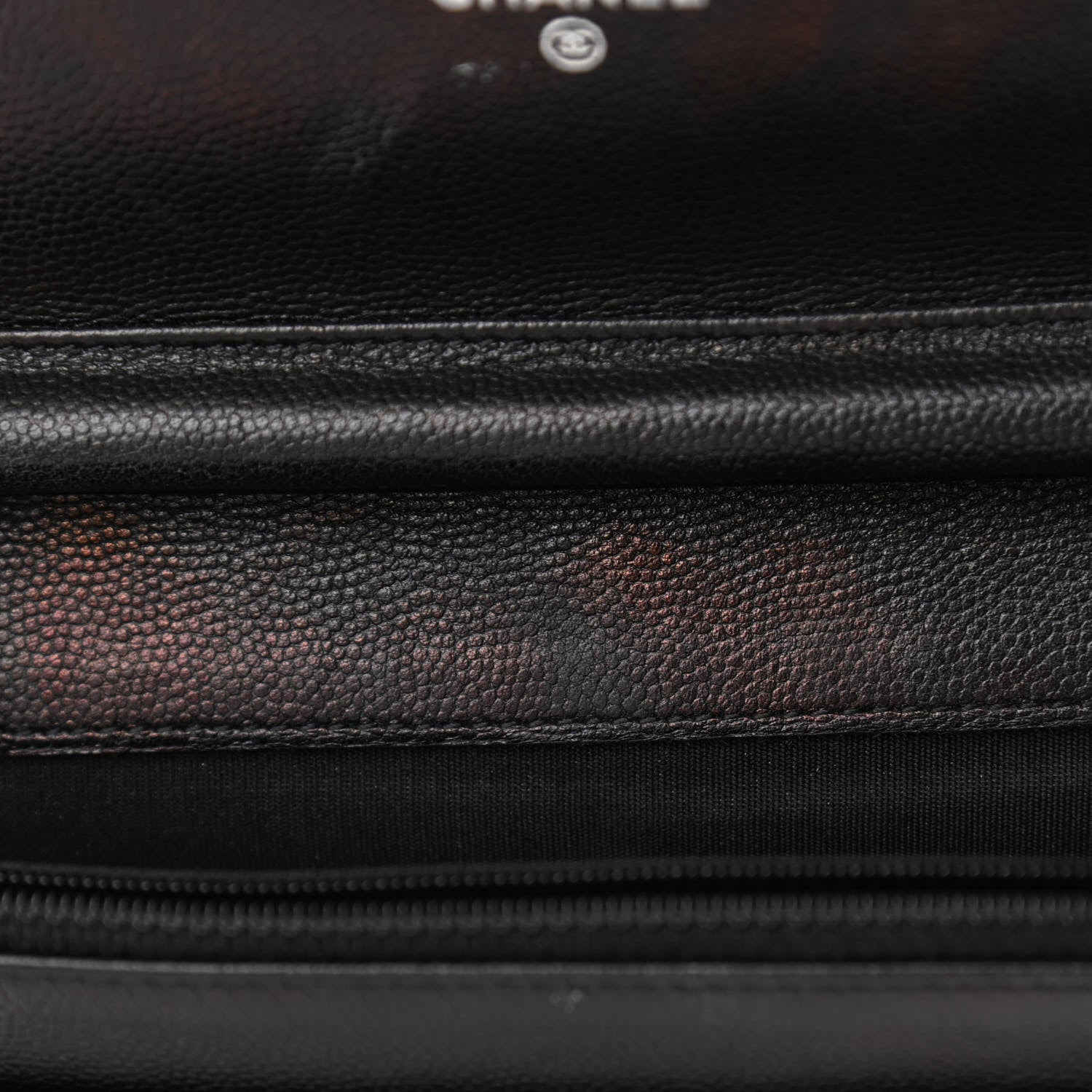Chanel Caviar Sevruga Wallet On Chain WOC Black 13 of 13