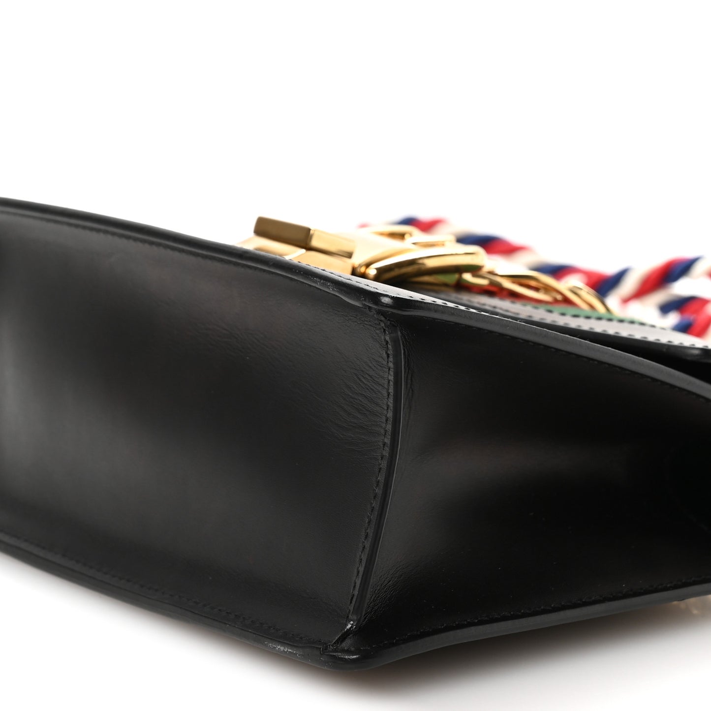 Calfskin Mini Sylvie Top Handle Bag Black