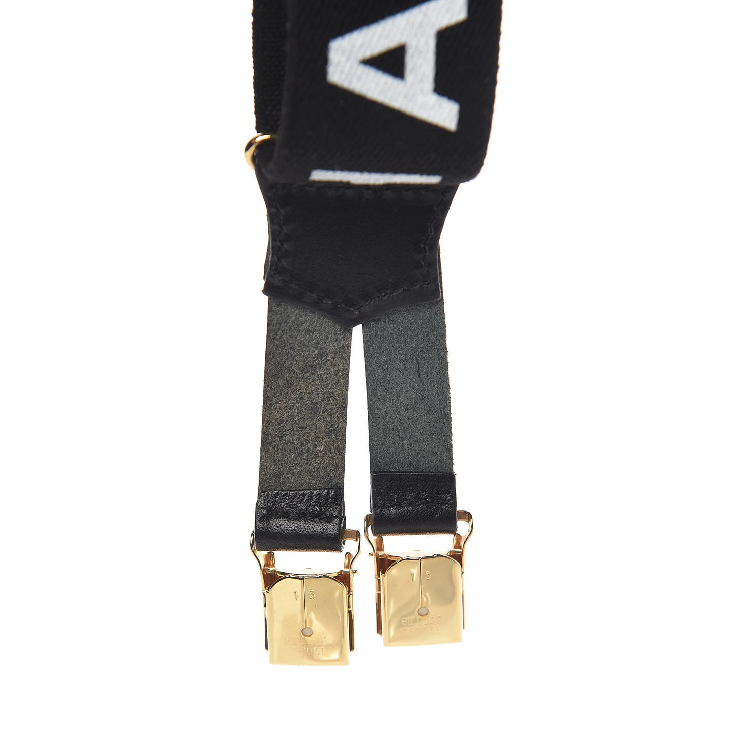 Logo Suspenders Black White