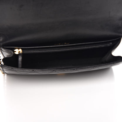 Chanel Lambskin Quilted Boy Wallet On Removable Chain WOC Black 9 of 19
