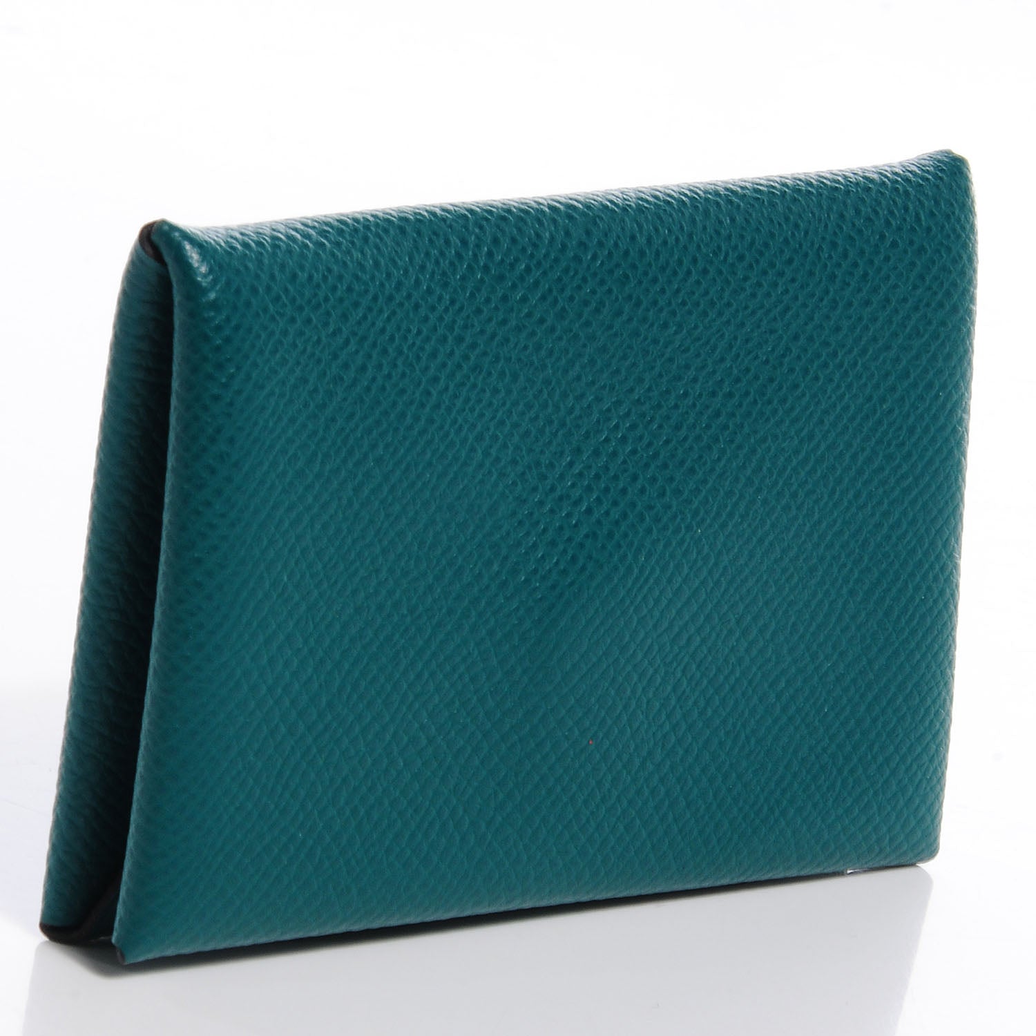 Hermes Epsom Calvi Card Case Malachite 3 of 8