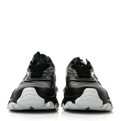 Valentino Garavani Calfskin VLOGO Mens Bounce Sneakers 39 Black 2 of 7