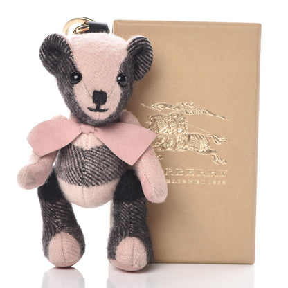 Burberry Cashmere House Check Colours Thomas Bear Bag Charm Ash Rose 3 of 3