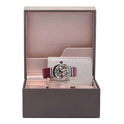 Bulgari BVLGARI Stainless Steel Alligator 33mm Lucea Automatic Watch 5 of 5