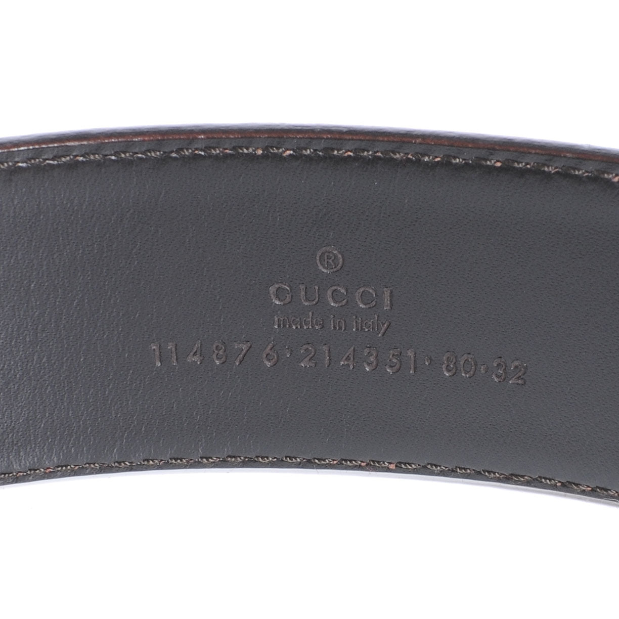 Gucci Leather Web GG Belt 80 32 Red Blue 4 of 5