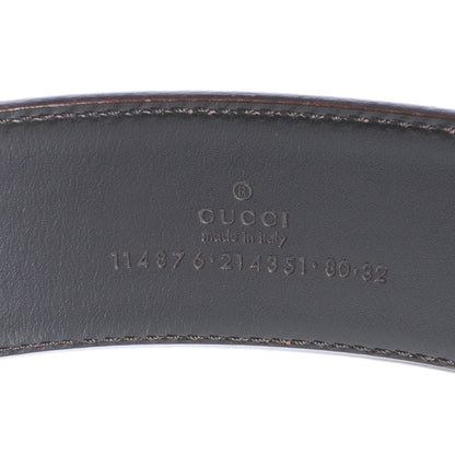 Gucci Leather Web GG Belt 80 32 Red Blue 4 of 5