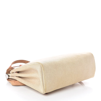 Hermes Toile Vache Calfskin Herbag 30 PM Backpack Natural 5 of 13